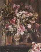 Pierre-Auguste Renoir Peonies,Lilacs ad Tulips oil painting